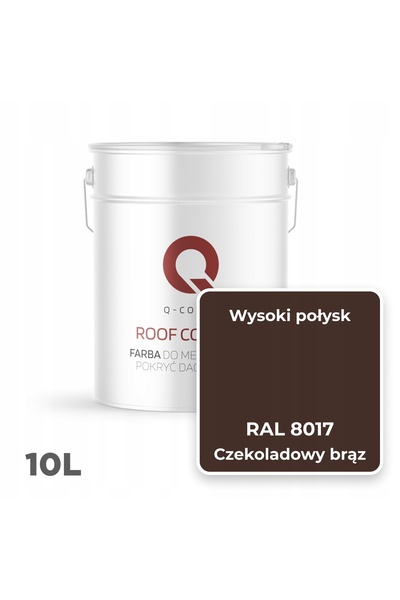 NO BRAND VOPSEA PENTRU ACOPERIȘURI METALICE, TABLĂ DE OȚEL, MARO CIOCOLATĂ RA...