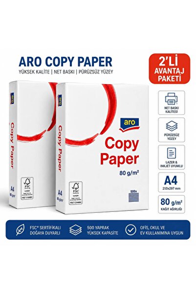 Aro A4 Fotokopi Kağıdı 80grx2