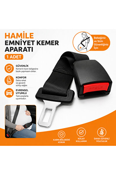 MemoDigital Hamile Emniyet Kemeri Uzatma Aparatı 1 Adet – Karın Bölgesine Bas...