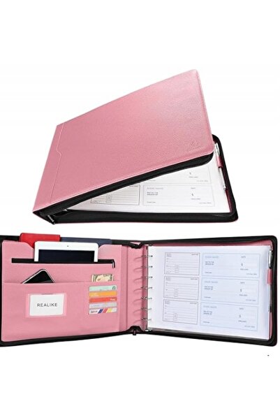 NO BRAND Dosar pentru cecuri REALIKE Business Check Folder cu fermoar