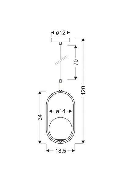 NO BRAND CORDEL Lampă suspendată din sticlă neagră grafit 1xG9 28W Candellux