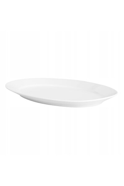 NO BRAND Farfurie albă din porțelan pentru servit MariaPaula Klasyka, 28 cm