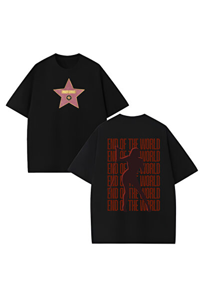 MAGORS Miley Cyrus Printed Unisex Oversize Cut 100% Cotton Crew Neck T-Shirt