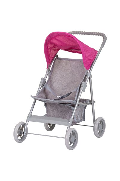 Chipolino Carucior pentru papusi Alice grey pink linen