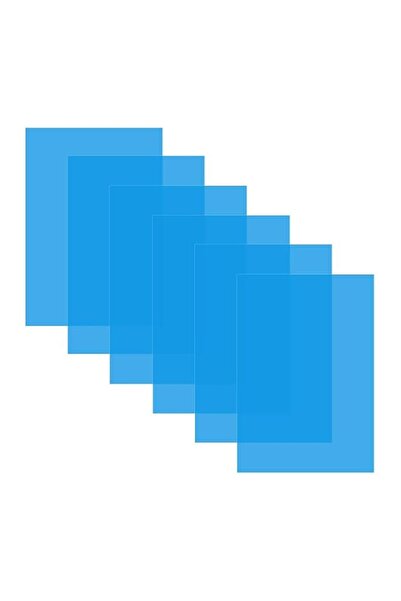 Generic Brand 6 PCS A4 Colored Plastic Sheets, Transparent PVC Film for DIY C...