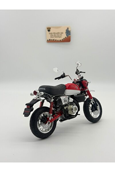 MotoGarage Honda Monkey 2018 Model Motosiklet 1:9 Ölçek Kırmızı Sesli Işıklı