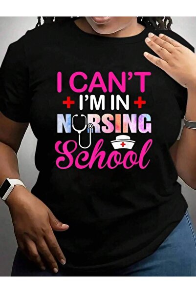9JY Funny I Can't I'In Nursing Nurse Student Gift Ideas Back To School Black ...