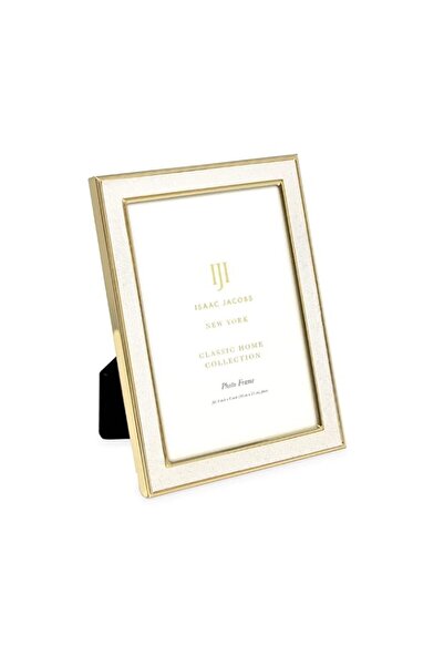 Generic Brand Isaac Jacobs 4x6 White Textured Leather (Vertical & Horizontal)...