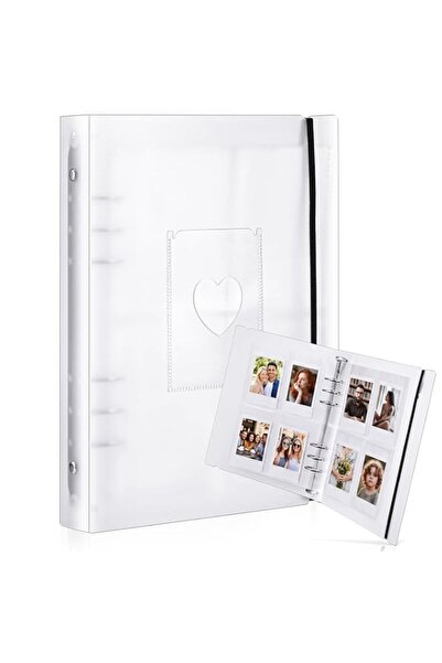 Generic Brand Spakon Mini Photo Album with 20 Pcs Inner 6 Ring Photocard Bind...