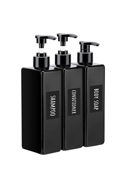 Generic Segbeauty Shower Refillable Dispenser, 3pcs 16.9oz 500ml Pump Press B...