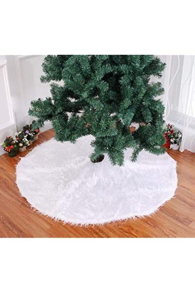 Generic Brand 90CM Plush Christmas tree Skirts Fur Carpet Merry Christmas Dec...