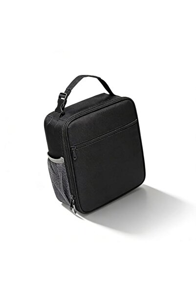 Generic Black Insulated Lunch Bag, Compact and Lightweight Oxford Cloth Lunch...