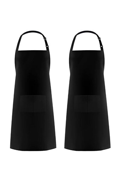 Generic 2 Pack Adjustable Bib Apron Waterdrop Resistant with 2 Pockets Cookin...