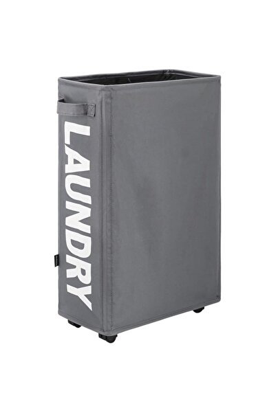 Generic Rolling Slim Laundry Basket on Wheels, Collapsible Laundry Sorter and...