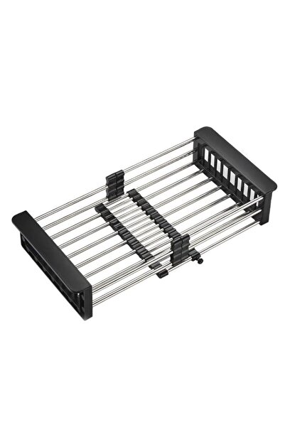 Generic Tazweeq Dish Drying Rack, Adjustable Stainless Steel Drainer Basket D...