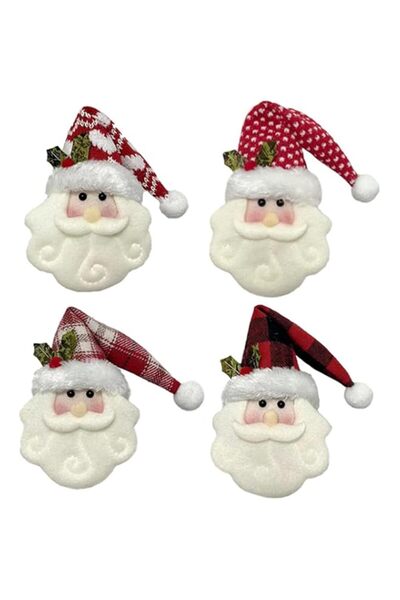 Generic Brand BIGTHREE 4 Piece Santa Claus Ornament, Christmas Doll Decoratio...
