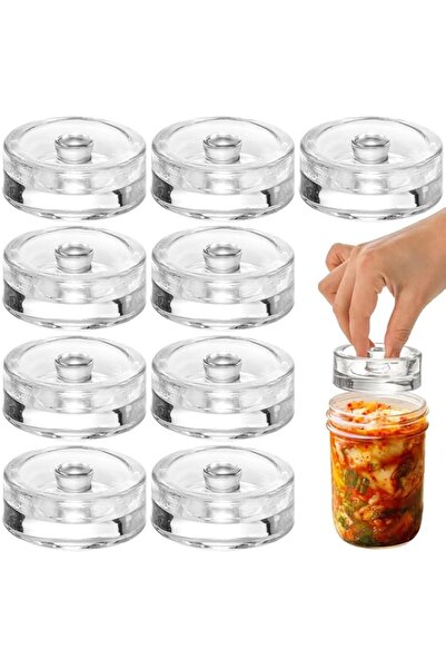 Generic 9 Pcs Fermentation Glass Weight, with Easy Grip Handle, for Wide Mout...