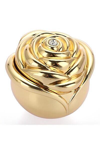 Generic Brand Tazweeq 1 Pack Rose Shape Vintage Jewelry Box, Small Trinket St...