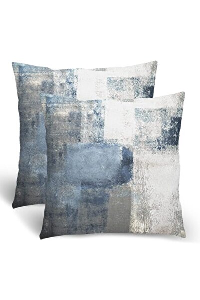 Generic Brand BETGINY Navy Blue Grey Throw Pillow Covers, Gray White Modern A...