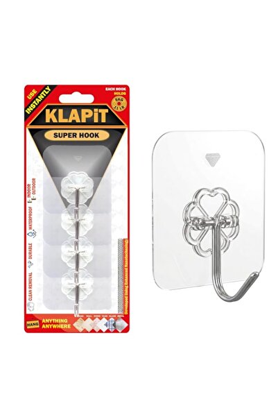 Generic KLAPiT Super Hook Heavy Duty Adhesive, Holds 11 Pounds or 5Kg Weight,...