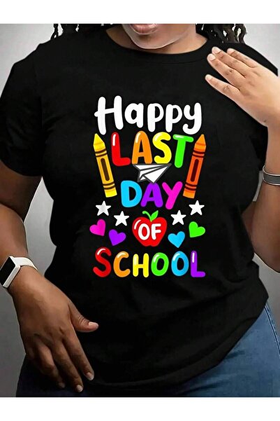 9JY Happy Last Day Class Of 2026 Teachers Back To School Black Graphic T Shir...