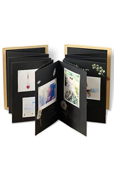 Generic Brand 6x8 Inch Scrapbook Photo Album with Hardcover Kraft Paper, Fold...