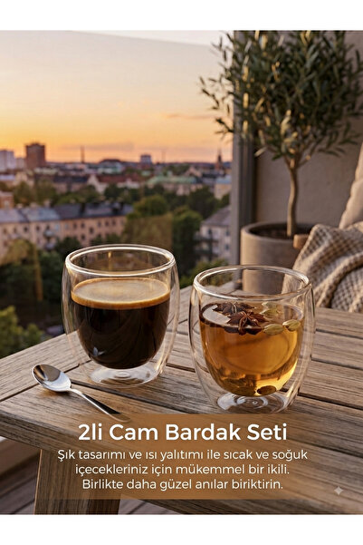 ByMyHand Çift Cidarlı Bardak 200 Ml