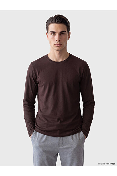 LC Waikiki Rmz Gi̇yi̇m Farkiyla Zero Roba Collar Long Sleeve Combed Cotton Me...