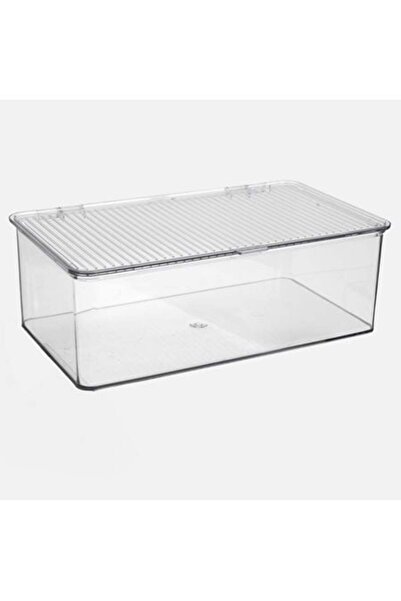 OEM Stackable Transparent Plastic Organization Box 27.5x16.8x9.4cm