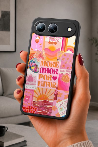 TECNO Spark 40 5G Uyumlu Pozitif Enerji Kolajı Desenli Parlak Baskılı Kamera ...