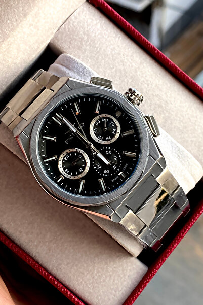 FERRO Men's wristwatch steel band 2 years warranty waterproof boxed