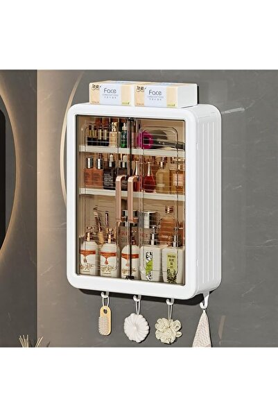 Generic Bathroom Wall Cabinet, Double Bathroom Door Storage Cabinet with Shel...