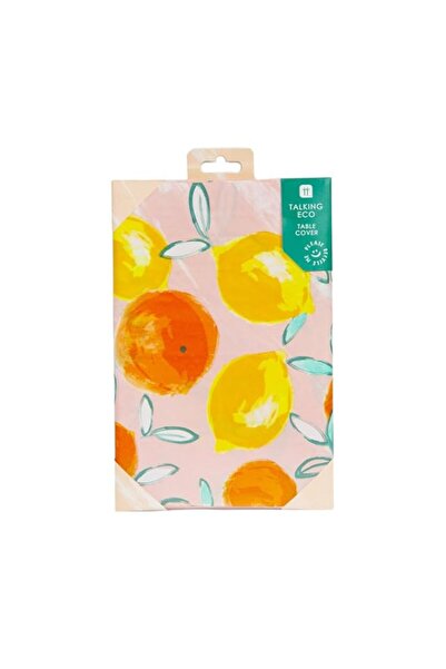 Generic Talking Tables Citrus Fruit Lemon and Orange Paper Table Cover | Disp...