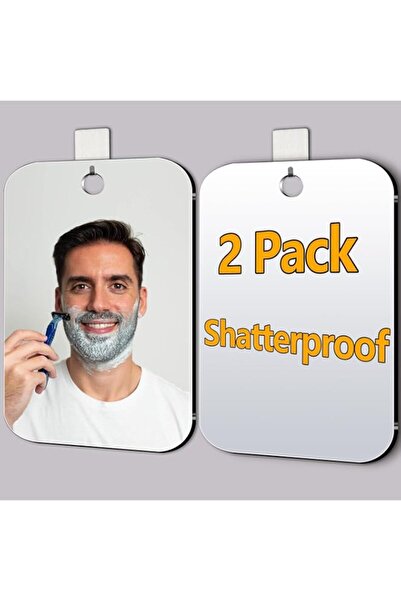 Generic 2 Pack Shower Mirror for Shaving, Shower Mirror for Shaving Men(Lager...