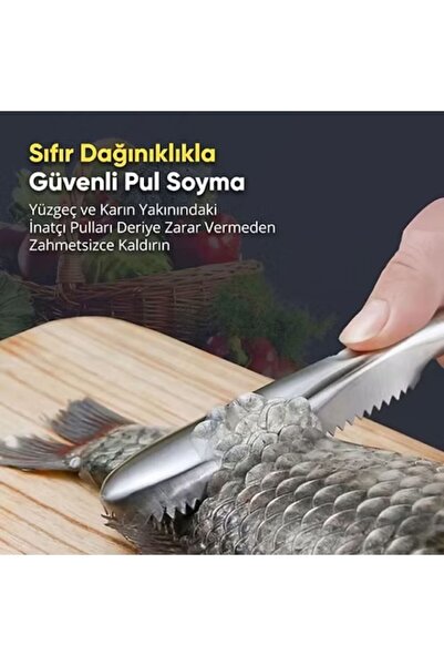 KdrElektronik Stainless Metal Fish Scale Remover Fish Cleaner Serrated Toothe...