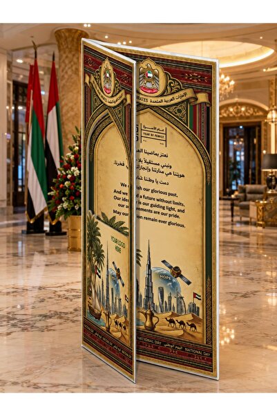 Generic Selfie Frames UAE National Day 2026 Open Book Heritage Selfie Stand(1...