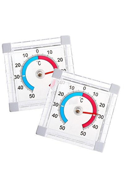 Generic 2PCS Self Adhesive Window Thermometers for Outdoors, Analogue Window ...