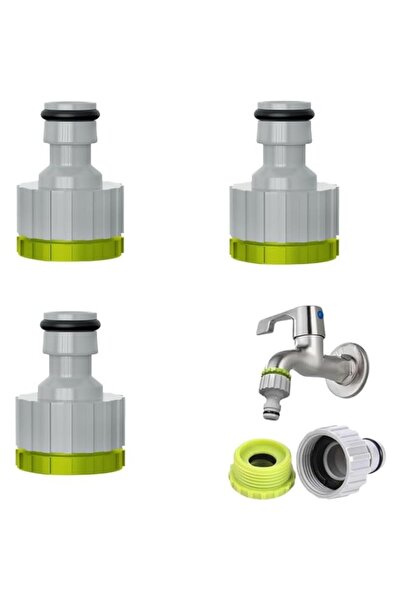 Generic Hose Tap Connector, 3 Pcs Universal 2 in 1 Plastic Hose Tap Connector...