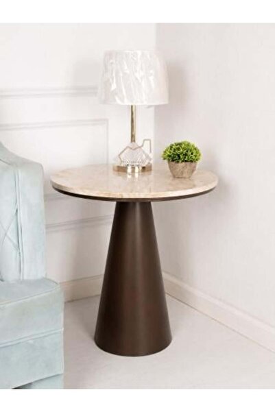 TELAL AL SHIFA Side table, iron, marble substitute surface