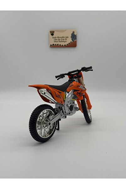 MotoGarage SK07 Race Model Motosiklet 1:10 Ölçek Turuncu Dirt Bike