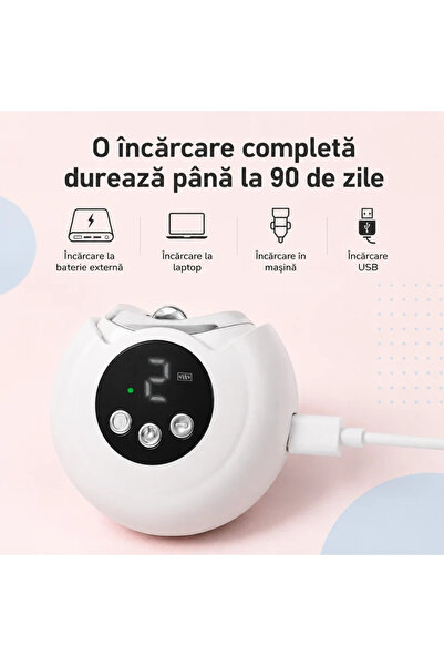 MILORI Unghieră Electrică Automată 3 în 1 – cu Pilire și Iluminare LED, Reîncărcabilă USB, pentru Întreaga Familie –