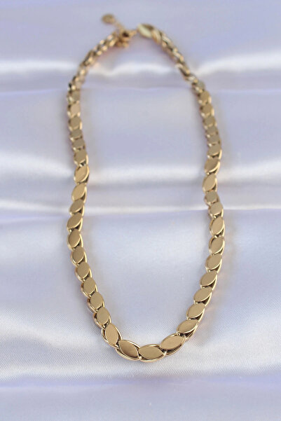 online kapsulavm avm alışveriş 316L Steel Gold Color Barley Model Necklace