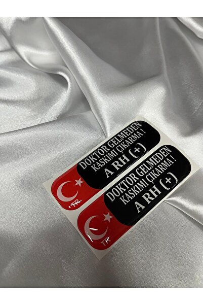CEBECİOTO A RH (+) KAN GRUBU DAMLA ETİKET 8X2,5 AY YILDIZ TR (DOKTOR GELMEDEN...