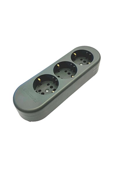 OEM Block Legrand Moes 053471, 3 sockets, protective contact, anthracite