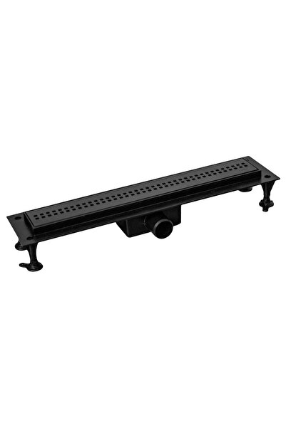 OEM Rigola dus cu gratar din aluminiu, Kadda SHDR4507037AL, negru, 45 cm