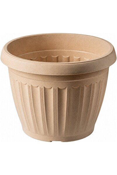 OEM Ghiveci din plastic Critex Infinity, interior / exterior, rotund, crem, D...