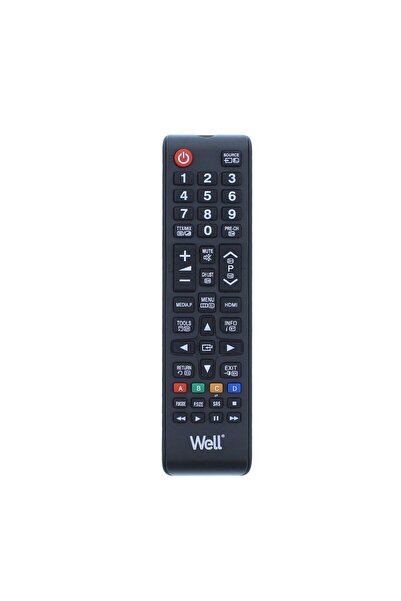 OEM Universal remote control for Samsung TVs, Well RC-UNIV-SA02-WL, black