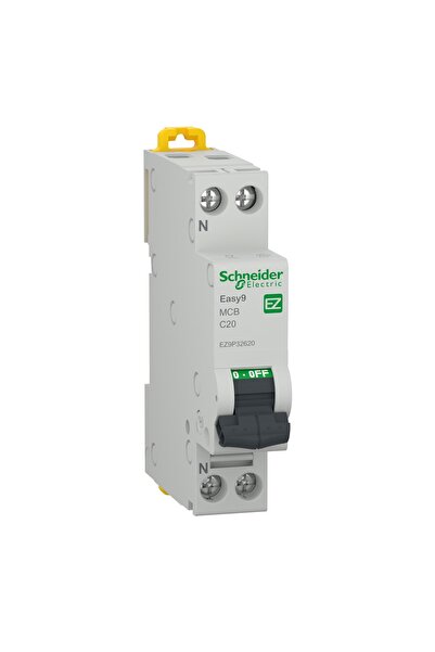 OEM Schneider Electric Easy 9 EZ9 P32620 modular circuit breaker, 4.5 kA, 1P+...