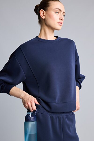 DeFacto Oversize Crew Neck Modal Sports Sweatshirt H4536Ax26Au