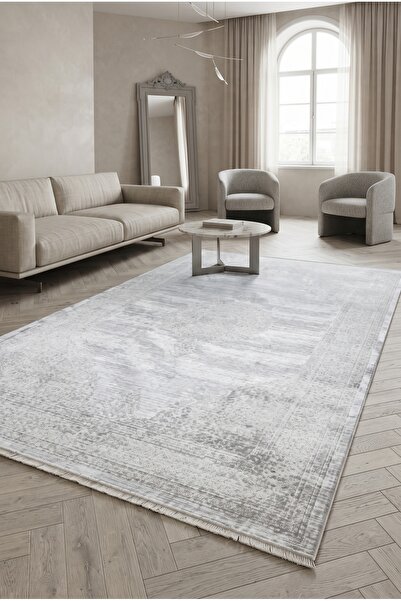 Pastel Modern Yumuşak Ve Gösterişli Model Gri Renginde Halı Oturma Odası Salo...